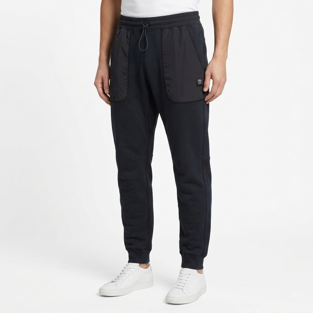 Reigning Champ Jogger Sweatpants Mens M Black Hybrid Nylon Trim Elevated Basics